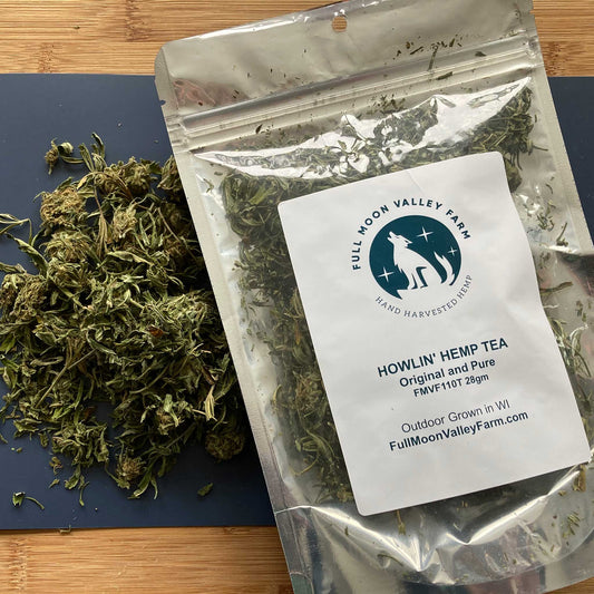 Organic Hemp CBD Tea | Loose Leaf | Soothing and Relaxing | Hand Harvested in Wisconsin